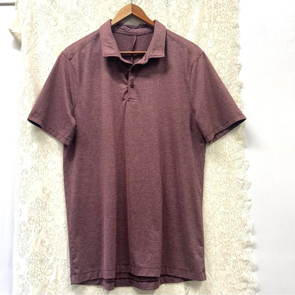 lululemon athletica Other - Lululemon short sleeve evolution polo in heather arctic plum size medium
